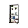 13337 regal 1500x700x300 mm lakovany 5 policovy nosnost 875 kg cerny