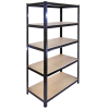 498 8 regal 1800x900x400 mm lakovany 5 policovy nosnost 875 kg cerny